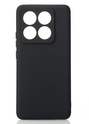 Силиконовый чехол soft silicone case для xiaomi 14t (без лого) черный