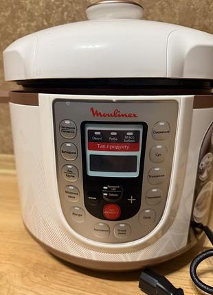 Мультиварка-скороварка moulinex ce501134 білий, 1000 вт, 21 програм, 5 л