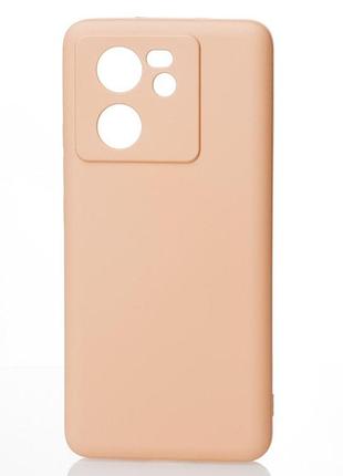 Силіконовий чохол soft silicone case для xiaomi 13t pro (без лого) пудра