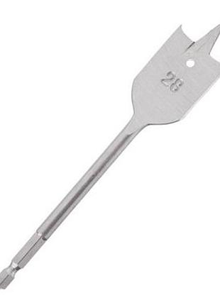 Сверло по дереву перьевое intertool 28 x 150мм hex (sw-0028)