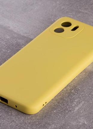 Силиконовый чехол soft silicone case для xiaomi redmi a1/a2 (без лого) лимонный