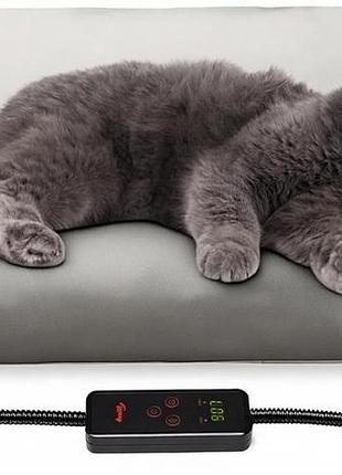 Коврик с подогревом для животных toozey pet heating pad 45x40cm tk-hpp4540a электроковрик грелка с таймером для собак и кошек