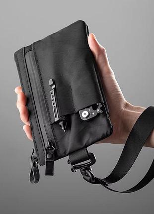 Edc органайзер поуч кошелек pouch x-pac xl с молнией ykk для паспорта смартфона (черный)