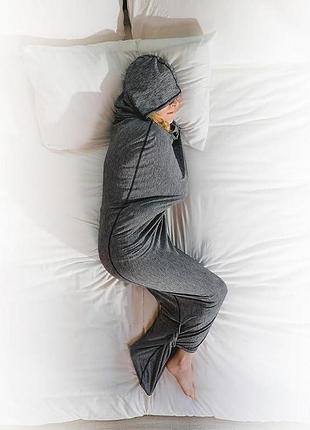 Спальный мешок для сна 180 см hugu sleep капсула-одеяло для спокойного сна с капюшоном