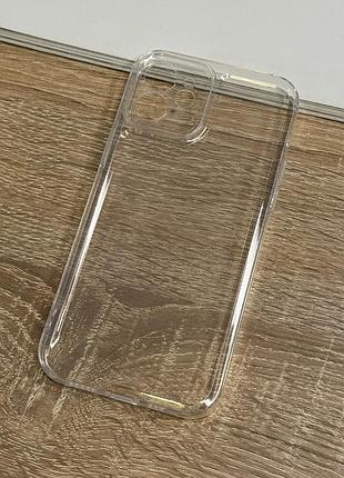 Чохол на iphone 12 силіконовий прозорий тонкий з захистом камери full camera