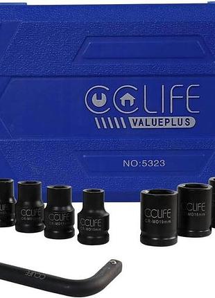 Набір торцевих головок 10-24 мм cclife 5323 ударні торцеві головки