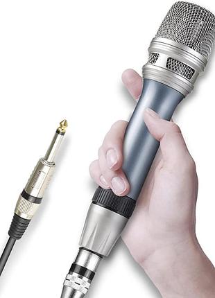Вокальний дротовий мікрофон xlr depusheng c90 професійний дротовий динамічний вокальний мікрофон