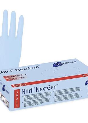100 шт. медицинские перчатки s nitril nextgen нитриловые защитные одноразовые медицинские перчатки