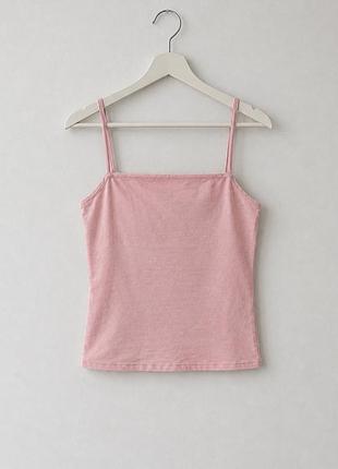 Рожева майка на тонких брительках primark xs/s