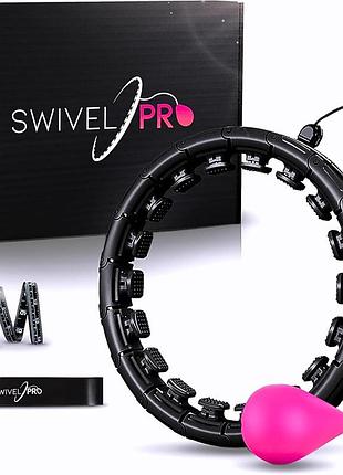 Умный обруч для фитнеса с утяжелением 118см 3в1 smart hula hoop swivel pro многофункциональный фитнес-обруч для похудения