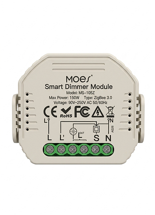 Модуль 150 вт zigbee 3.0 moes ms-105z миниатюрный умный диммерный модуль для управления яркостью освещения