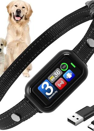 Ошейник для дрессировки собак br01v smart bark collar тренировочный ошейник антилай для собак