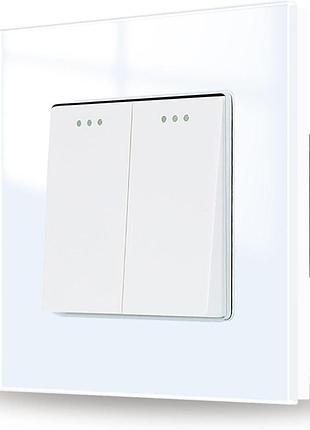 Настенный выключатель света jimedia switch and socket двухпозиционный стеклянный выключатель света