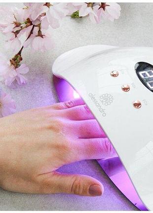 Профессиональная лампа для ногтей alessandro striplac led lamp 48-520 светодиодная сушилка для ногтей