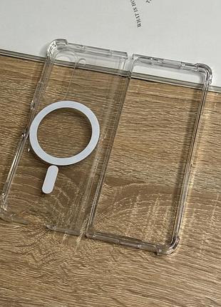 Чехол на samsung galaxy fold 5 с magsafe, прозрачный tpu clear case