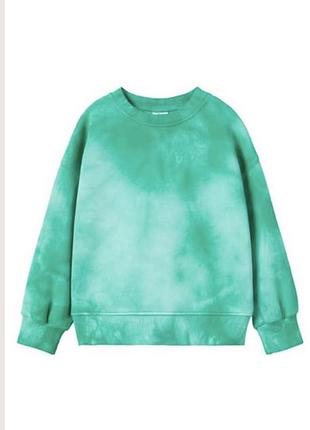 Zara світшот tie-dye, зелений