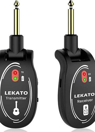 Бездротова гітарна система lekato m00562 аудіопередавач-приймач для електрогітари