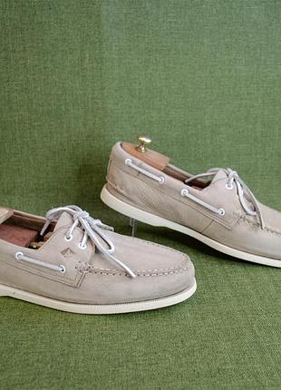 Sperry top-sider чоловічі шкіряні мокасини топсайдери оригінал! розмір 46 30 см