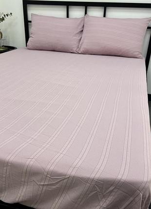 Простынь на резинке муслин 160х200х25 colorful home пыльная роза