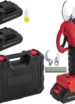 Аккумуляторные садовые секаторы lithium electric pruning shears электрические профессиональные секаторы+2 аккумулятора