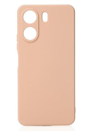 Силіконовий чохол soft silicone case для xiaomi redmi 13c 4g / poco c65 (без лого) пудра