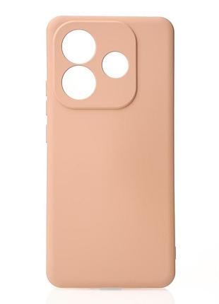 Силіконовий чохол soft silicone case для xiaomi redmi note 14 5g global (без лого) пудра