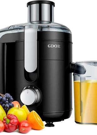 Соковижималка gdor centrifugal juicer je2003 600 вт електрична соковичавниця для фруктів і овочів