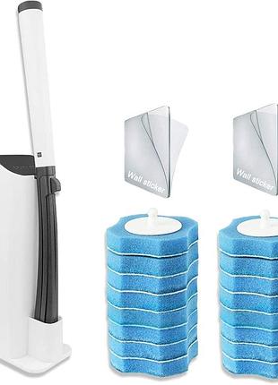 Одноразовый туалетный комплект wall toilet wand kit держатель для туалетной щётки со сменными одноразовыми насадками