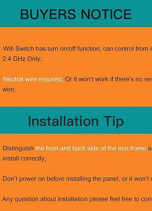 Умный выключатель света bseed wifi smart home wall switch & socket 4