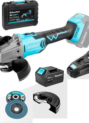 Бездротова шліфувальна машина duratech 20v brushless cordless angle grinder dt105038au кутова шліфувальна машина з 1 батареєю