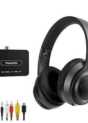 Беспроводные наушники с bluetooth-передатчиком wireless headphone with transmitter casque накладные наушники с шумоподавлением