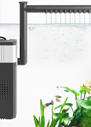 Аквариумный фильтр 8 вт 400 л/ч villno aquarium internal submersible filter 078 погружной фильтр для аквариумов 30-90 л