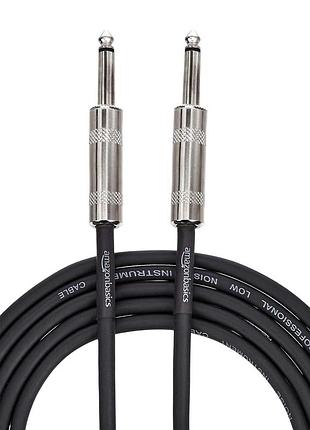 Инструментальный кабель 3 м amazon basics 6.35mm guitar instrument cable аудиокабель для гитары