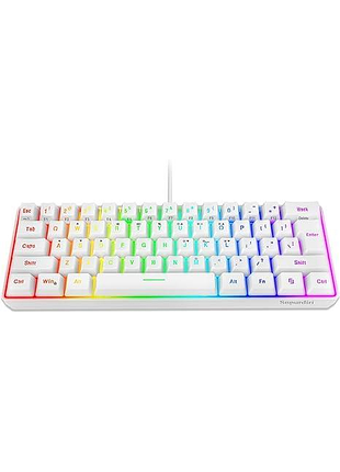 Дротова ігрова клавіатура snpurdiri 61-key rgb streamer gaming keyboard v700 геймерська клавіатура