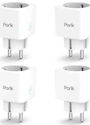 4шт. умные розетки porik sp12 smart wlan steckdose энергосберегающая розетка с дистанционным управлением