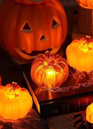 3 шт. декоративные тыквы-светильники happy halloween светящаеся светодиодные тыквы для декора, тыквенные фонари для хэллоуина