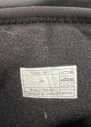 Чоботи crocs winter puff boot black  w5 7