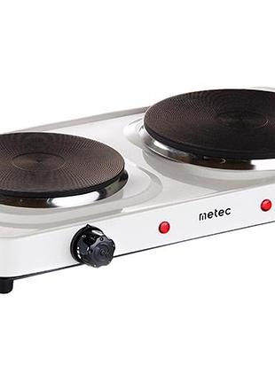 Плита электрическая metec 2 x 2500вт чугун (700073)