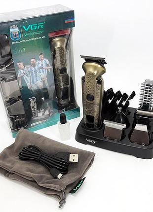 Надійна машинка для стрижки vgr 6 в 1 v-095, машинка для стрижки посіченого волосся qc-94
