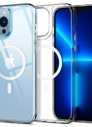 Силіконовий чохол magsafe clear для iphone 13 pro max прозорий