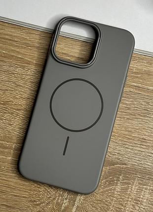 Чохол на iphone 16 pro max з магнітом магсейф сірий ультратонкий