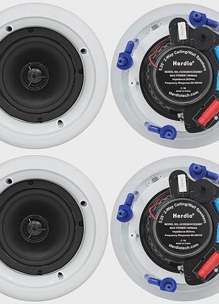 Потолочные динамики herdio 5.25" 2-way ceiling wall speakers hcs528 300 вт динамики скрытого монтажа