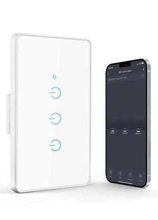 Розумний вимикач світла maxcio smart wall light switch ks-801 сенсорний вимикач світла