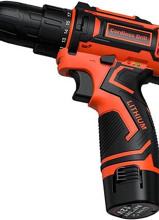 Дриль-шурупокрут 12 в 2000 mah cordless drill електричний дриль-шурупокрут із 2 швидкостями