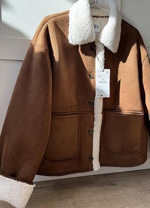Стильна дублянка zara m