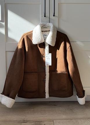 Стильна дублянка zara m 2