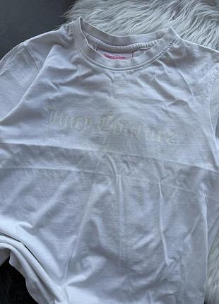 Жіноча футболка juicy couture, біла футболка oversize, оверсайз футболка джусі котюр, жіночий топ juicy couture