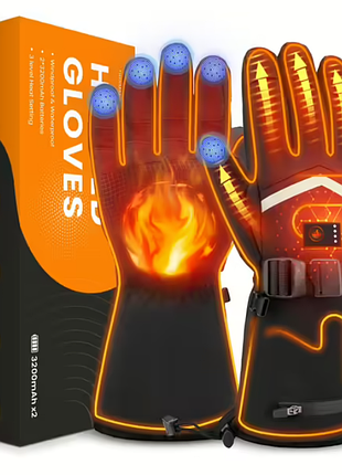 Рукавички з підігрівом 3200 ма·год heated glowes h-11 акумуляторні водонепроникні рукавички для чоловіків