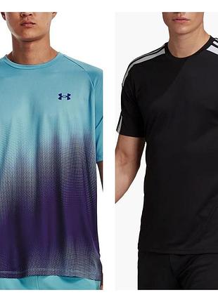 Комплект оригинальных спортивных футболок adidas и under armour