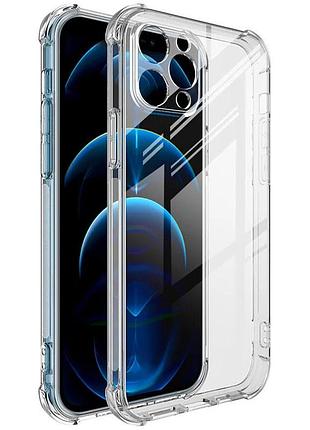 Силіконовий чохол ws shockproof для iphone 14 pro max прозорий